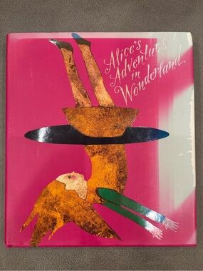 Signed Alice's Adventures in Wonderland Pink Cover Art Book